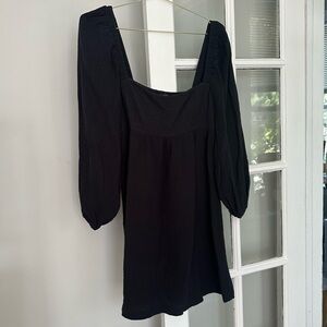 J Crew Black Women's Mini Dress, 100% cotton